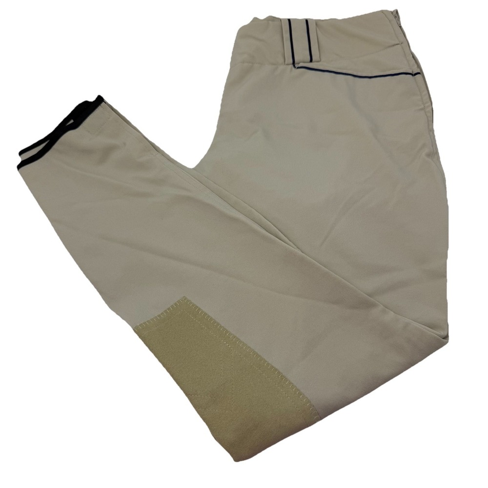 TRAINER'S CHOICE Knee Patch Breeches Klaus Krehan Riding Pants 30L  BEIGE